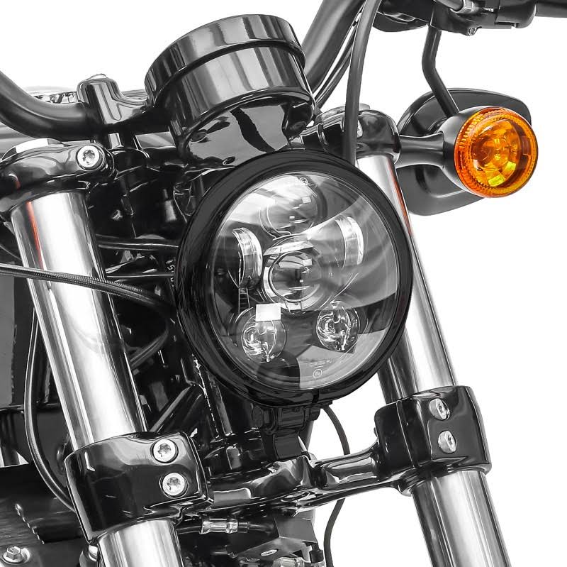 LED Headlight 5.75x22 inch for Harley Davidson Headlamp Projector Black Craftride