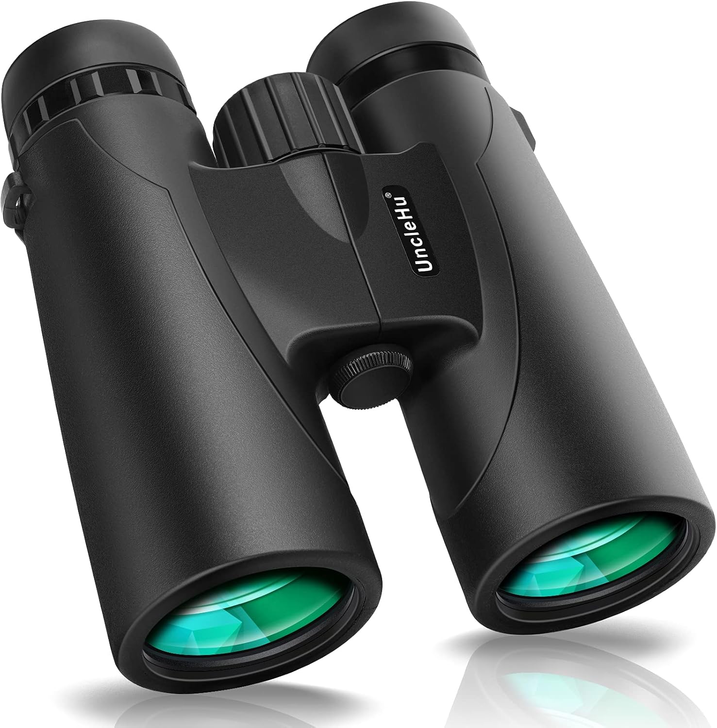 Binoculars for Adults 12x42 Compact Binoculars with Clear Vision BAK4 Prism FMC Lens, Waterproof, High Power HD Binoculars Telescope for Bird Watching Stargazing Travel Hunting with Smartphone Adapter