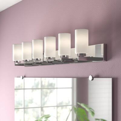 Latitude Run Wallace 6-Light Vanity Light - Finish: Chrome