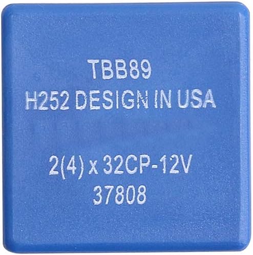 ZHParty 5 Terminals (5 Pin) Flasher-Hazard Warning/Turn Signal Fix for Fast Hyper Flash Compatible for FORD LINCOLN MERCURY - Replaces OEM # 5C3T-13350-AA , F65B-13350-AA