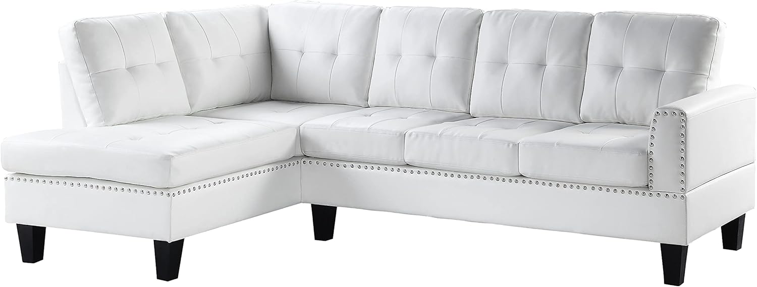 Acme Furniture Jeimmur Sectional, White PU