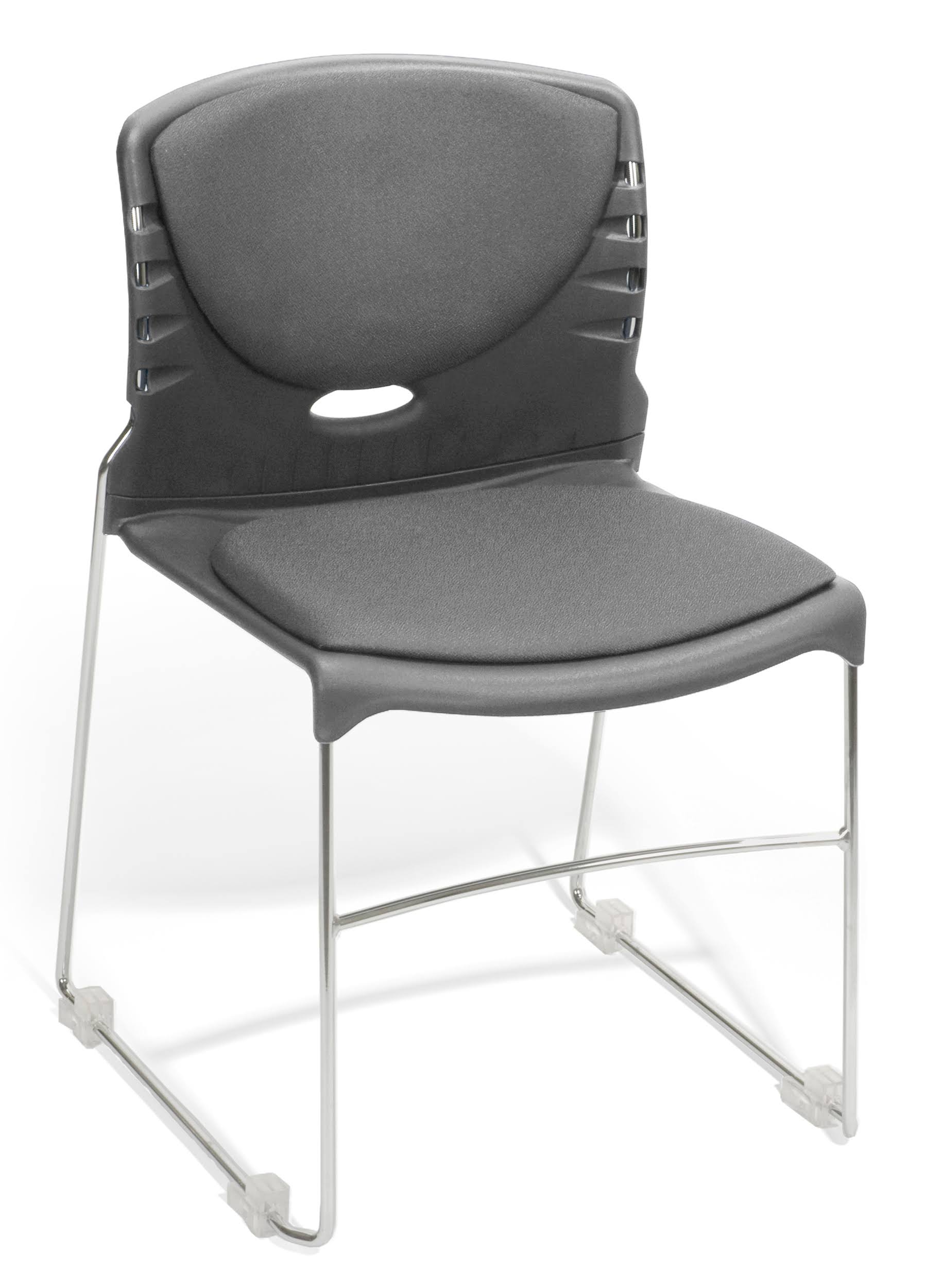 Ofm 320-F-801 Stack Chair with Fabric Seat u0026 BACK, Gray