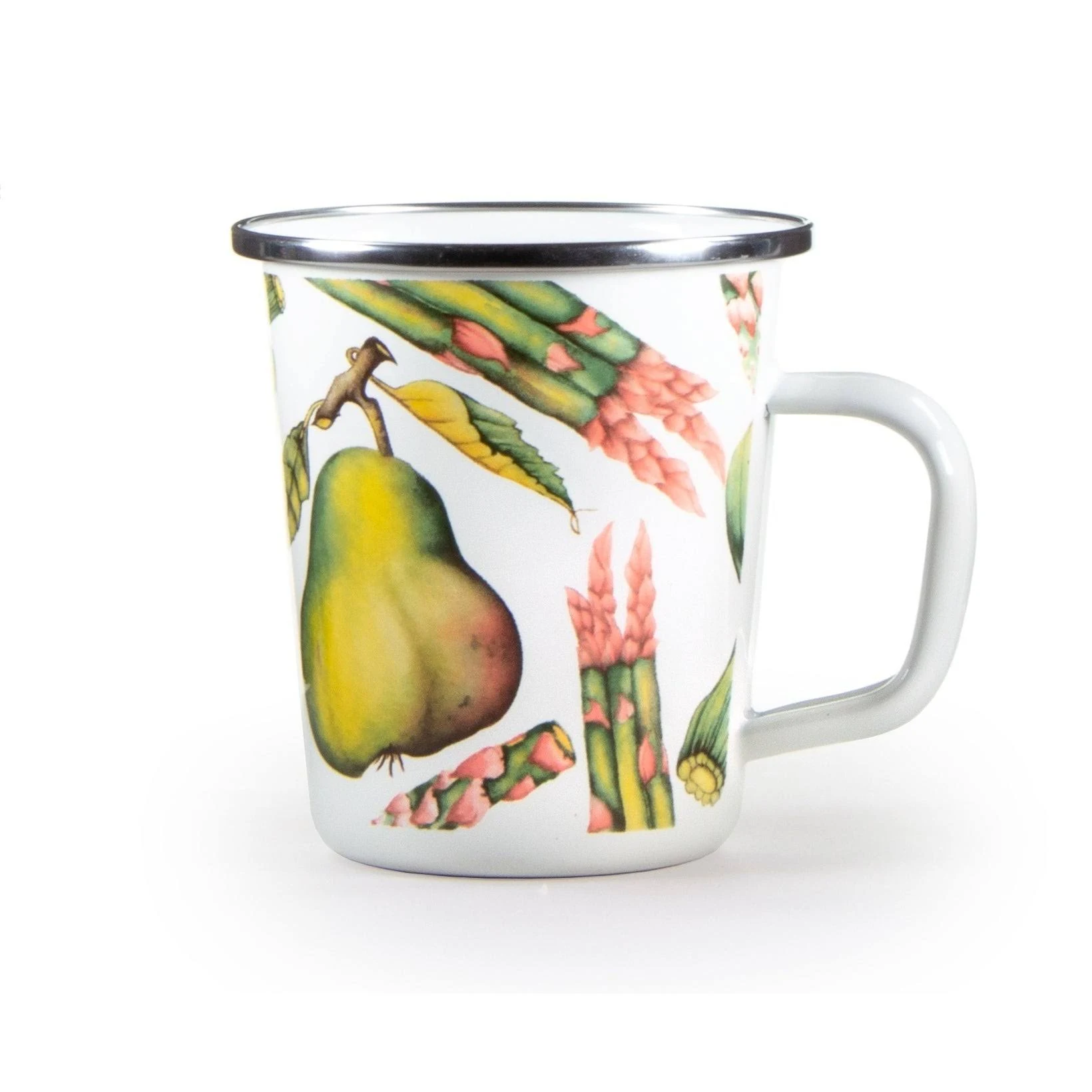 Golden Rabbit Fresh Produce Enamelware Latte Mugs (Pack of 4)