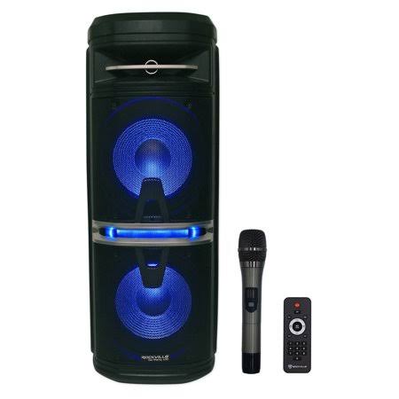 Rockville Go Party X10 Dual 10 inch Rechargeable Karaoke Machine System+Wireless Mic