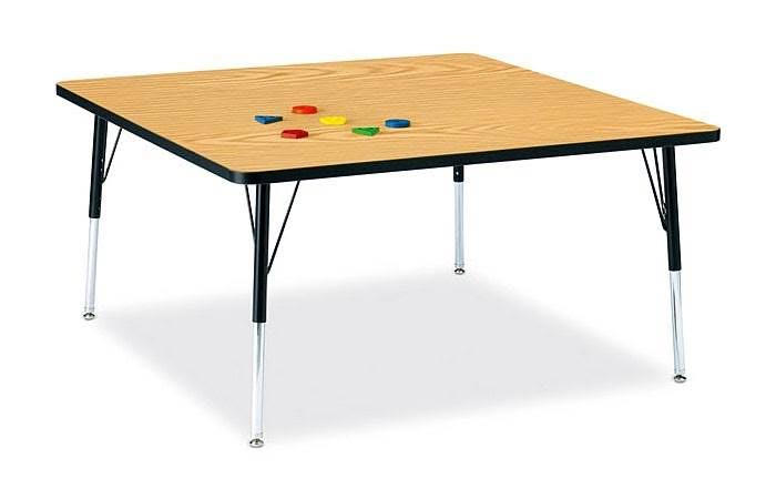 Jonti-Craft Ridgeline KYDZ Square Activity Table Gray