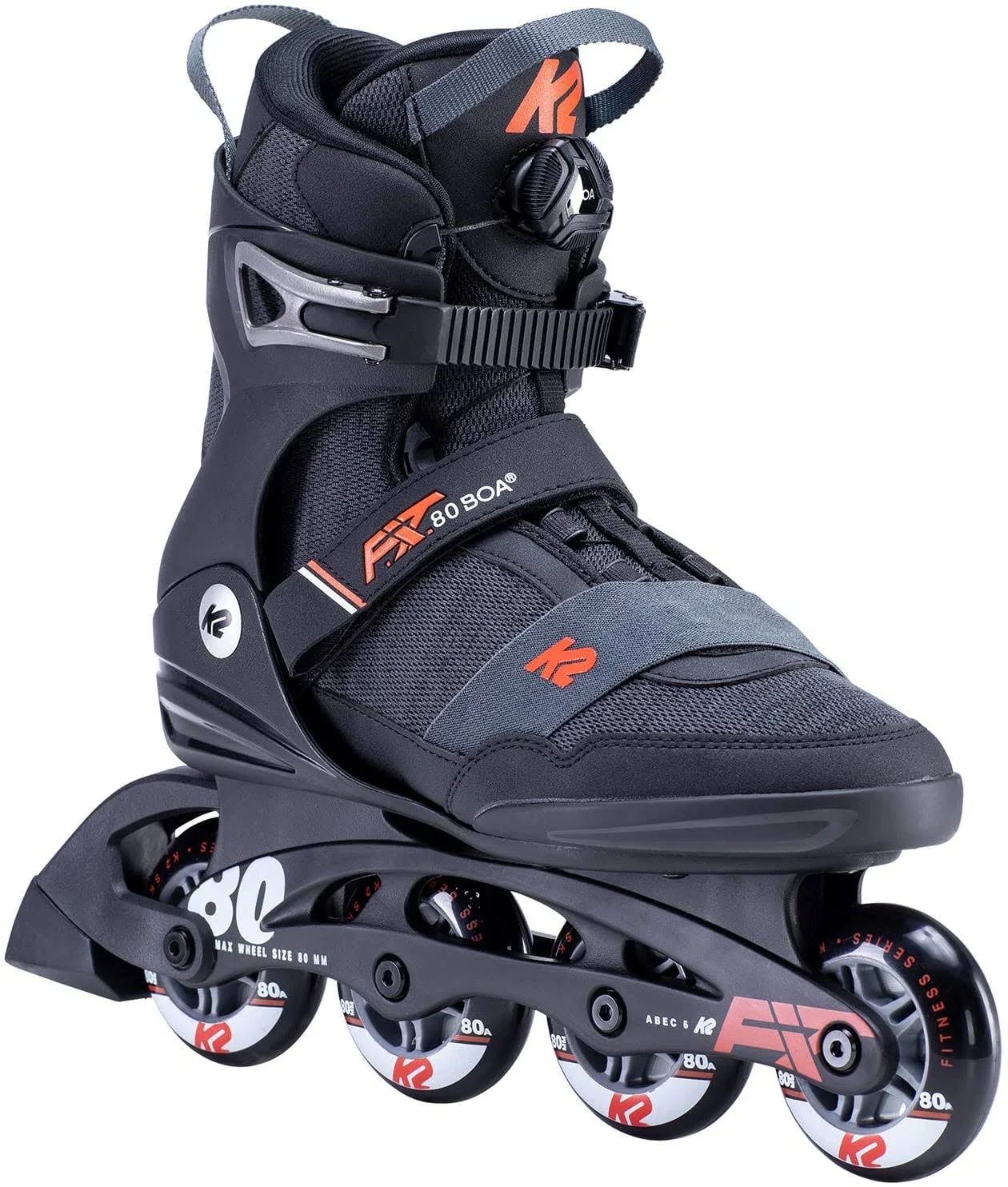 K2 Skates F.I.T. 80 Boa Black Blue / 6