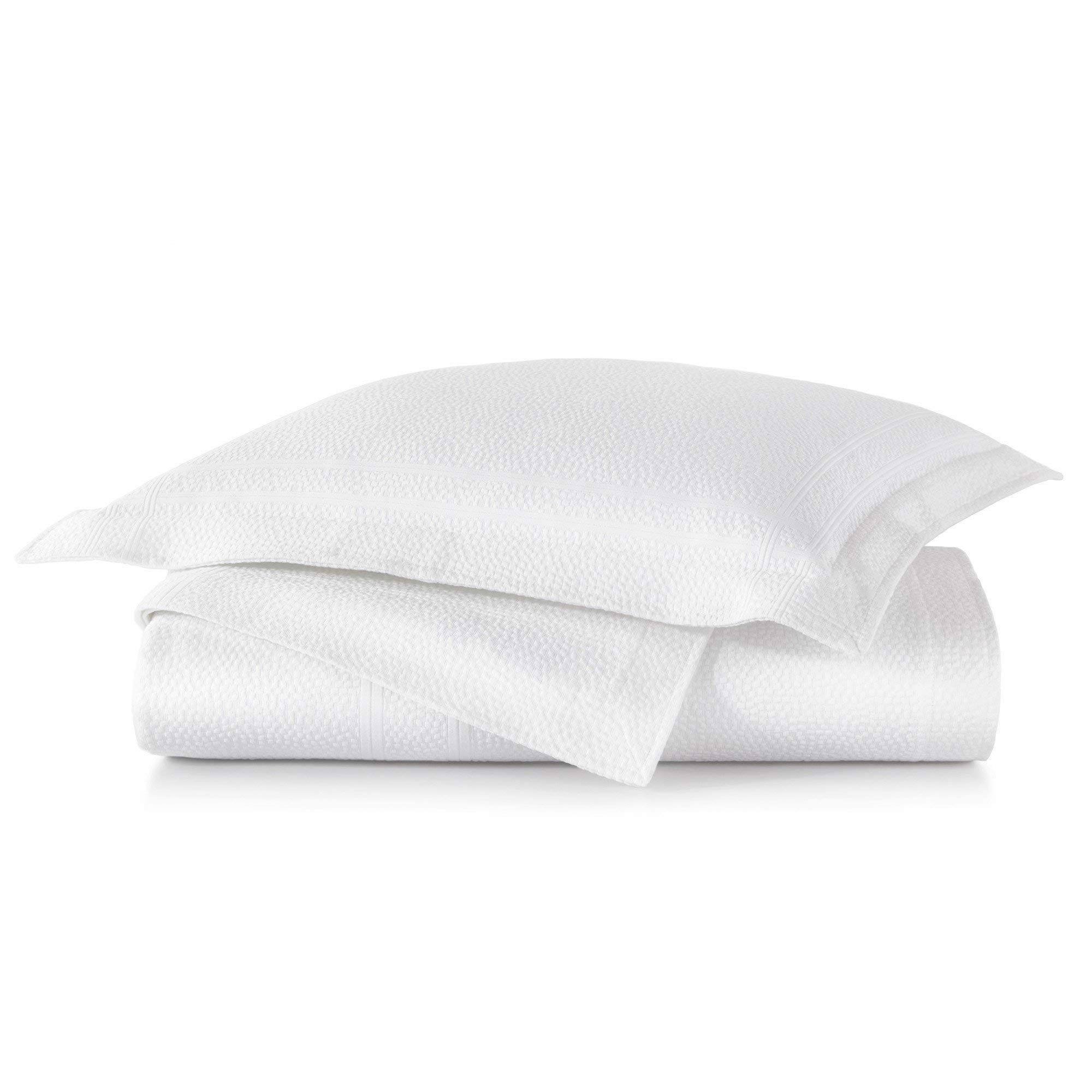 Peacock Alley Montauk Coverlet, King, White