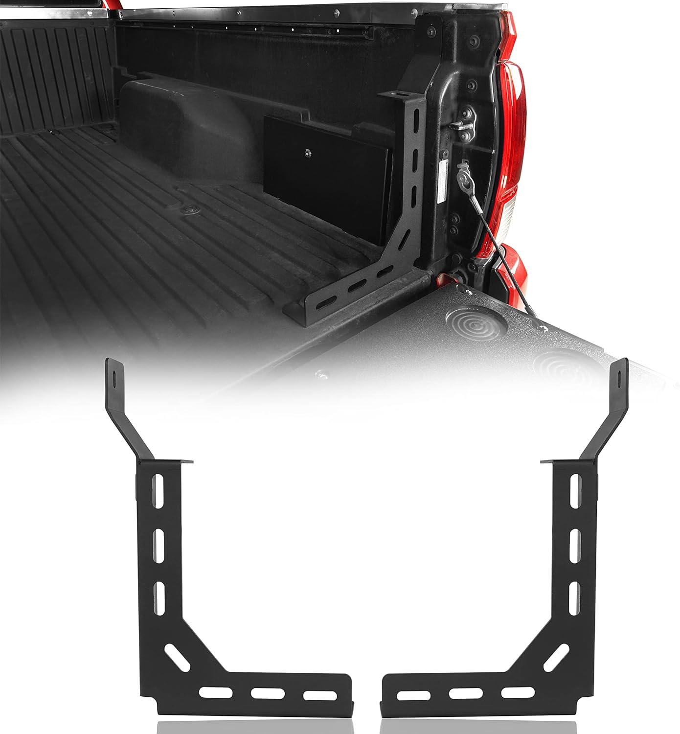 Hooke Road Tacoma Bed Stiffener Brackets Support Compatible with Toyota Tacoma 16-22 3rd Gen Pickup Trucks