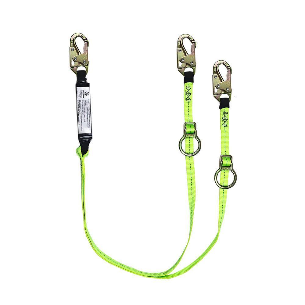 SafeWaze FS456 Tie-Back Energy Absorbing Lanyard Dual Leg - Web