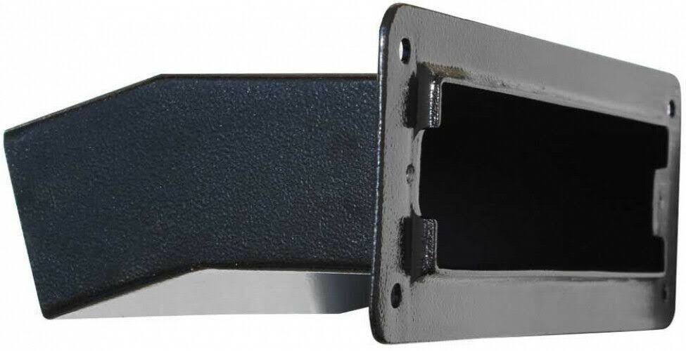 Qualarc LM6-46-BLK Liberty Black Color Letter Plate with 6x22 Chute Wall Liner