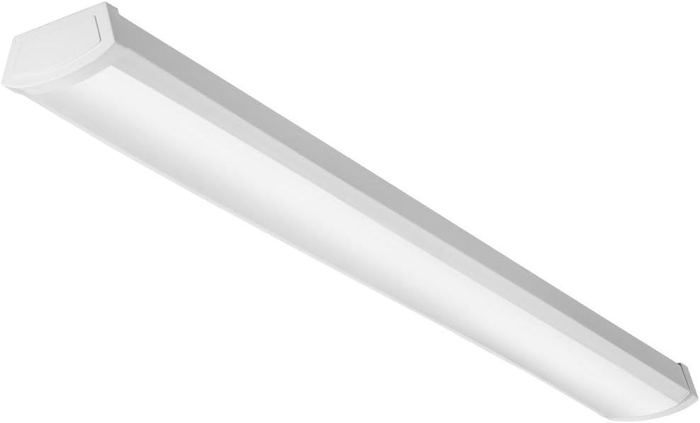 Lithonia Lighting FMLWL 48 840 LED Flush Mount Wraparound Light, 4-Foot, 4000k | Bright White Pack of 2