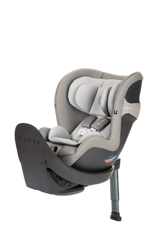 CYBEX Sirona S with SensorSafe, Convertible Car Seat, 360° Rotating Seat, Rear-Facing or Forward-Facing Car Seat, Easy Installation, SensorSafe Chest Clip, Instant Safety Alerts, Premium Black