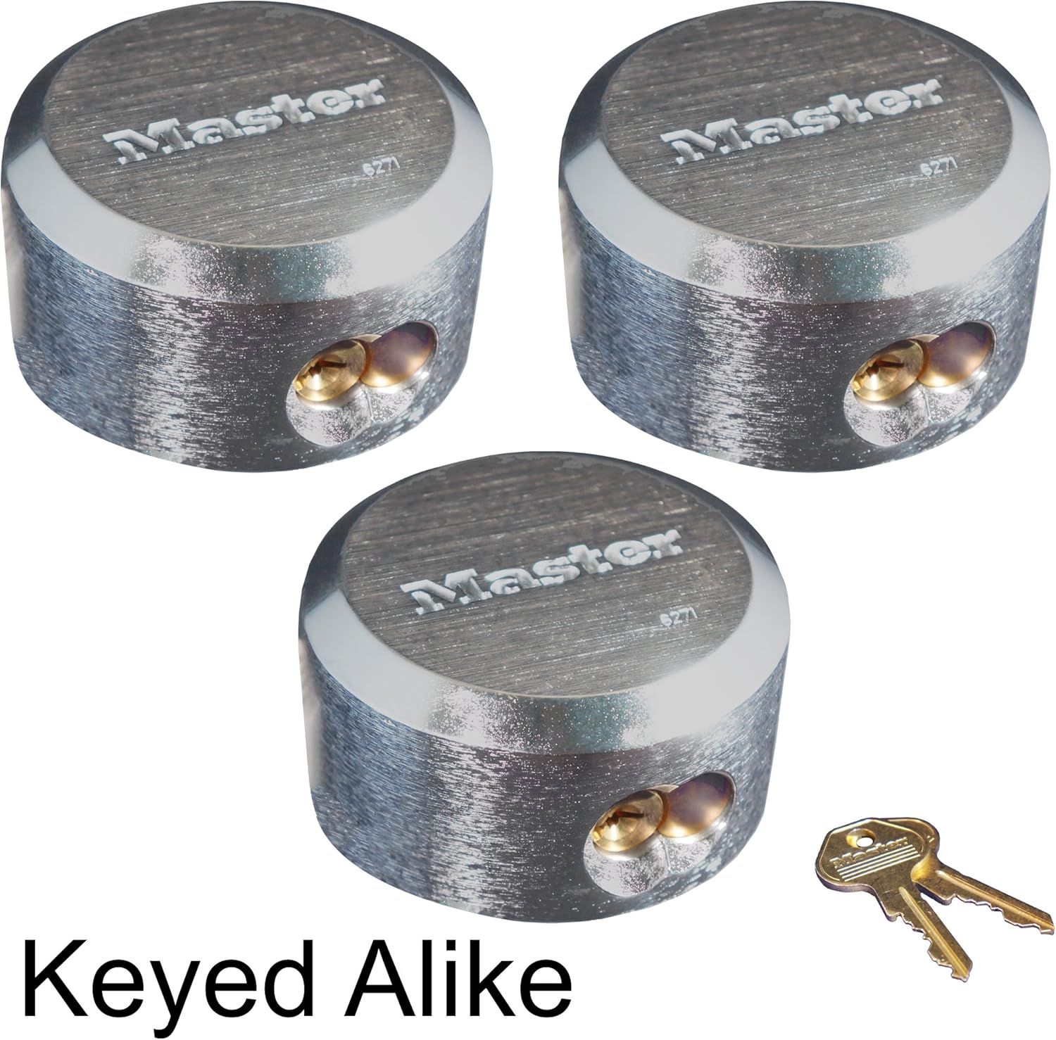 Master Lock Pro Series - (3) Hidden Shackle Padlocks Keyed Alike 6271KA-3