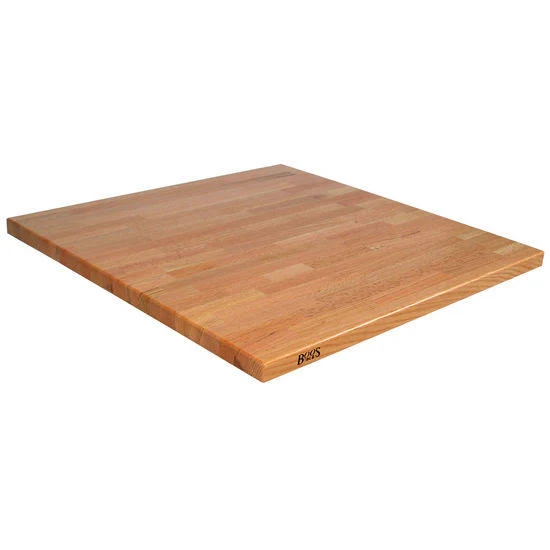 John Boos 1-3/4x22 Thick Appalachian Red Oak Blended Butcher Block Island Countertop 36x22 W x 36x22 D, Oil Finish