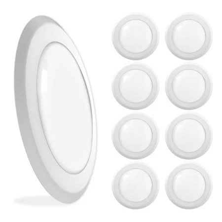 Sunco Lighting 8 Pack 6-Inch Disk Recessed Retrofit Dimmable LED Light 15W 5000K, Daylight