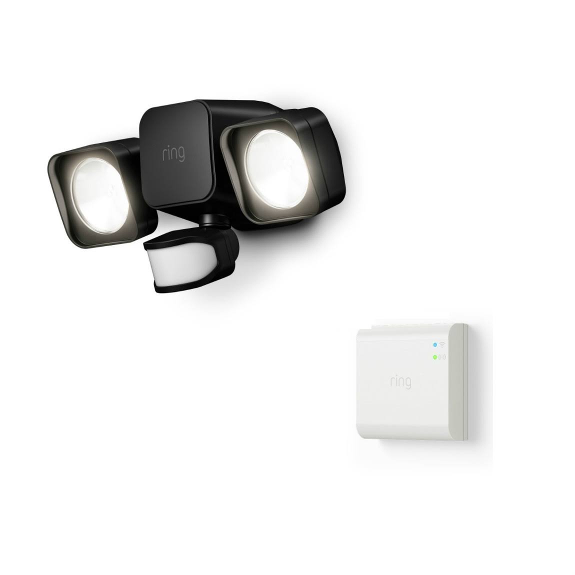 Ring Smart Lighting Battery Floodlight + Bridge- Black