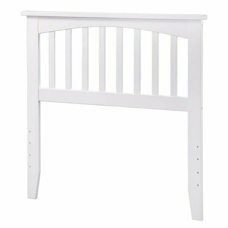 Leo u0026 Lacey Twin Spindle Headboard in White - LL-1652737