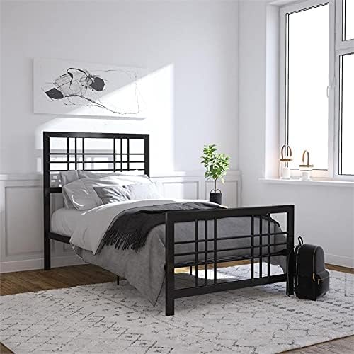 DHP Bianca Metal Bed in Black in Twin