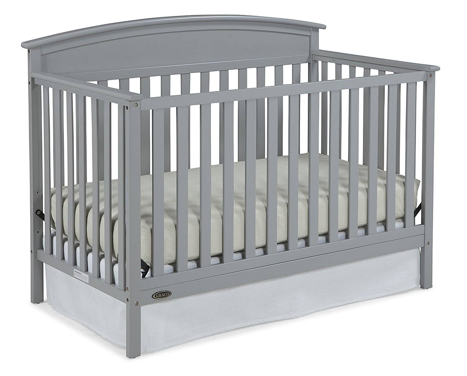 Graco Benton 5-in-1 Convertible Crib, Pebble Gray