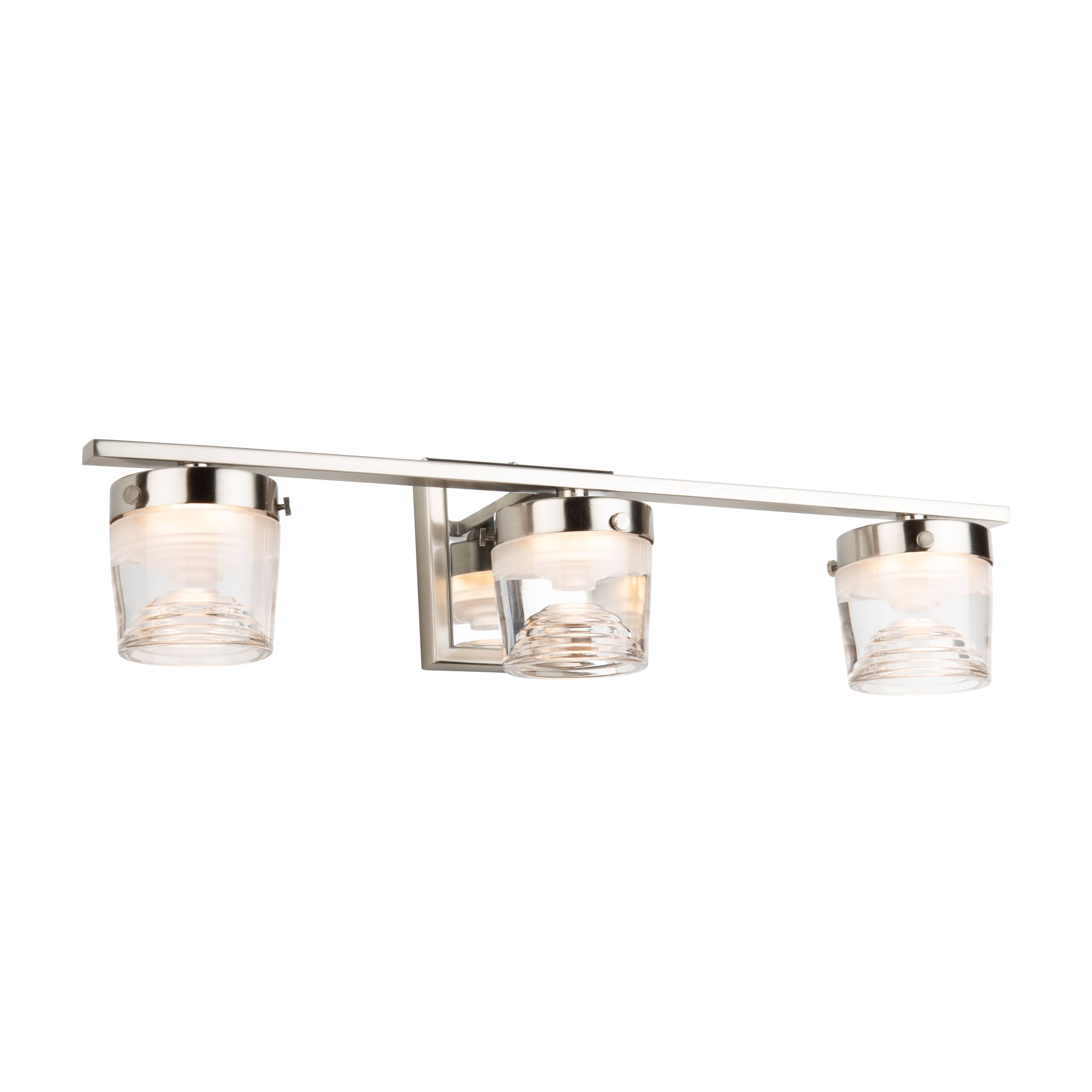 Artcraft Newbury 3 Light LED Wall Light - Brushed u0026 Polished Nickel - AC7663CB