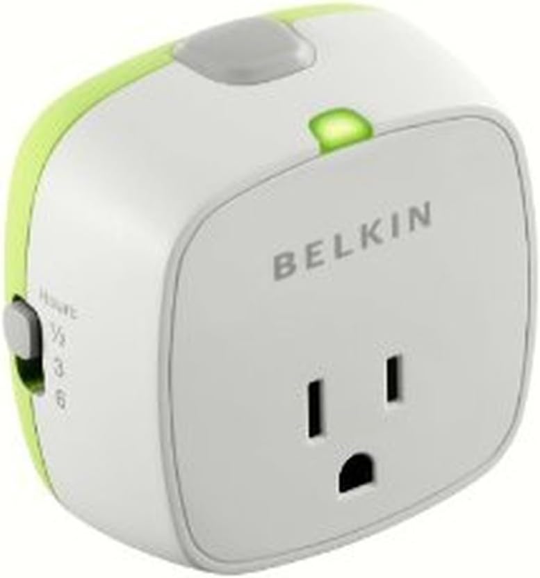 Belkin 8-Outlet Conserve Switch Surge Protector, 4ft Cord and Remote, White Pack of 2