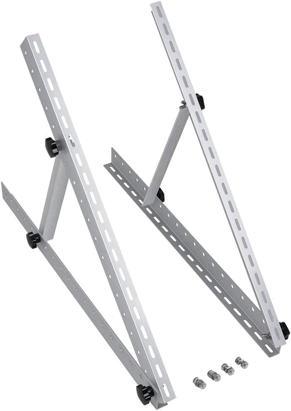 Renogy 28in Adjustable Solar Panel Mount Brackets, with Foldable Tilt Legs on Any Flat Surface for RV, Roof, Boat, Any Off-Grid Systems