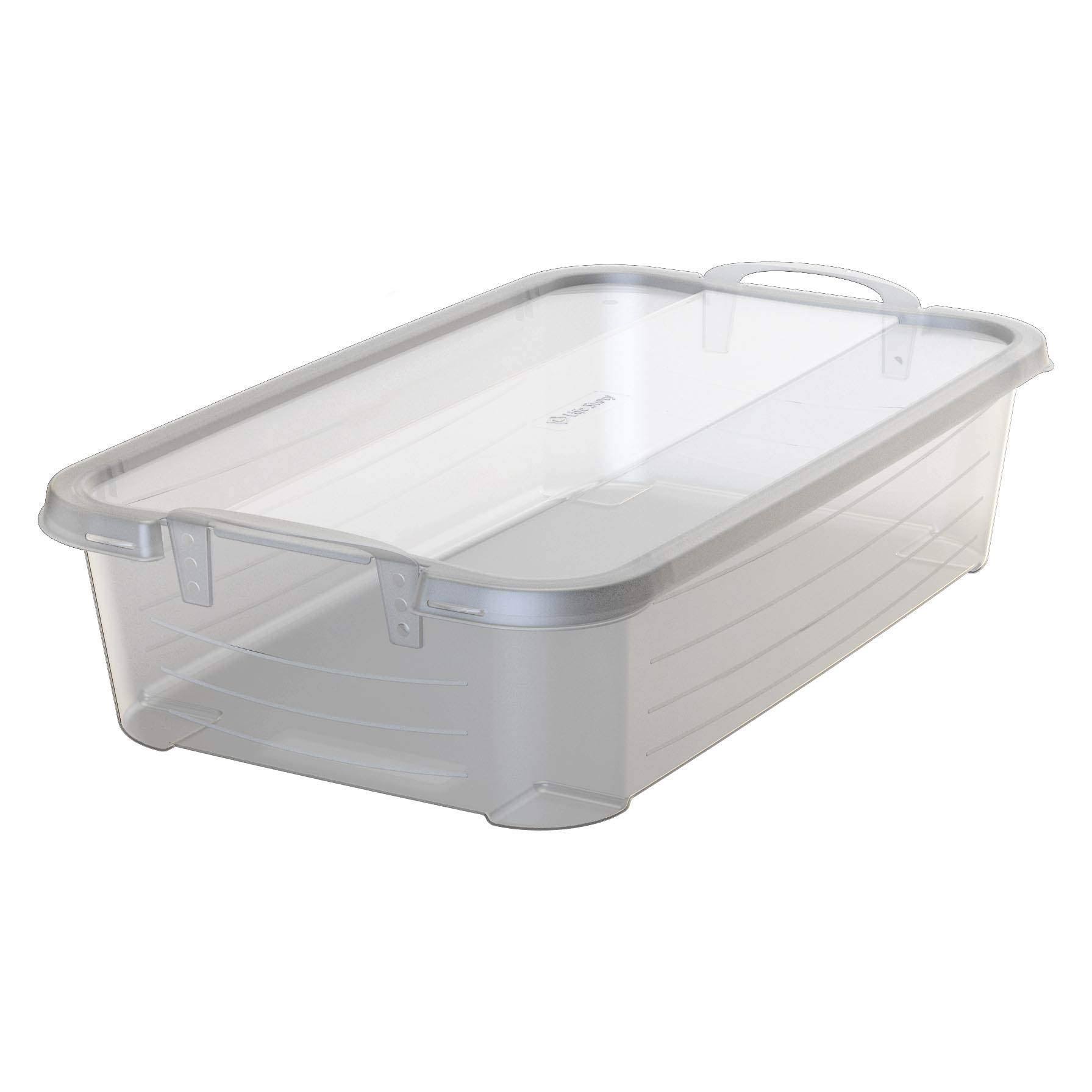 Life Story Clear Stackable Closet Organization u0026 Storage Box 34 Quart 24 Pack