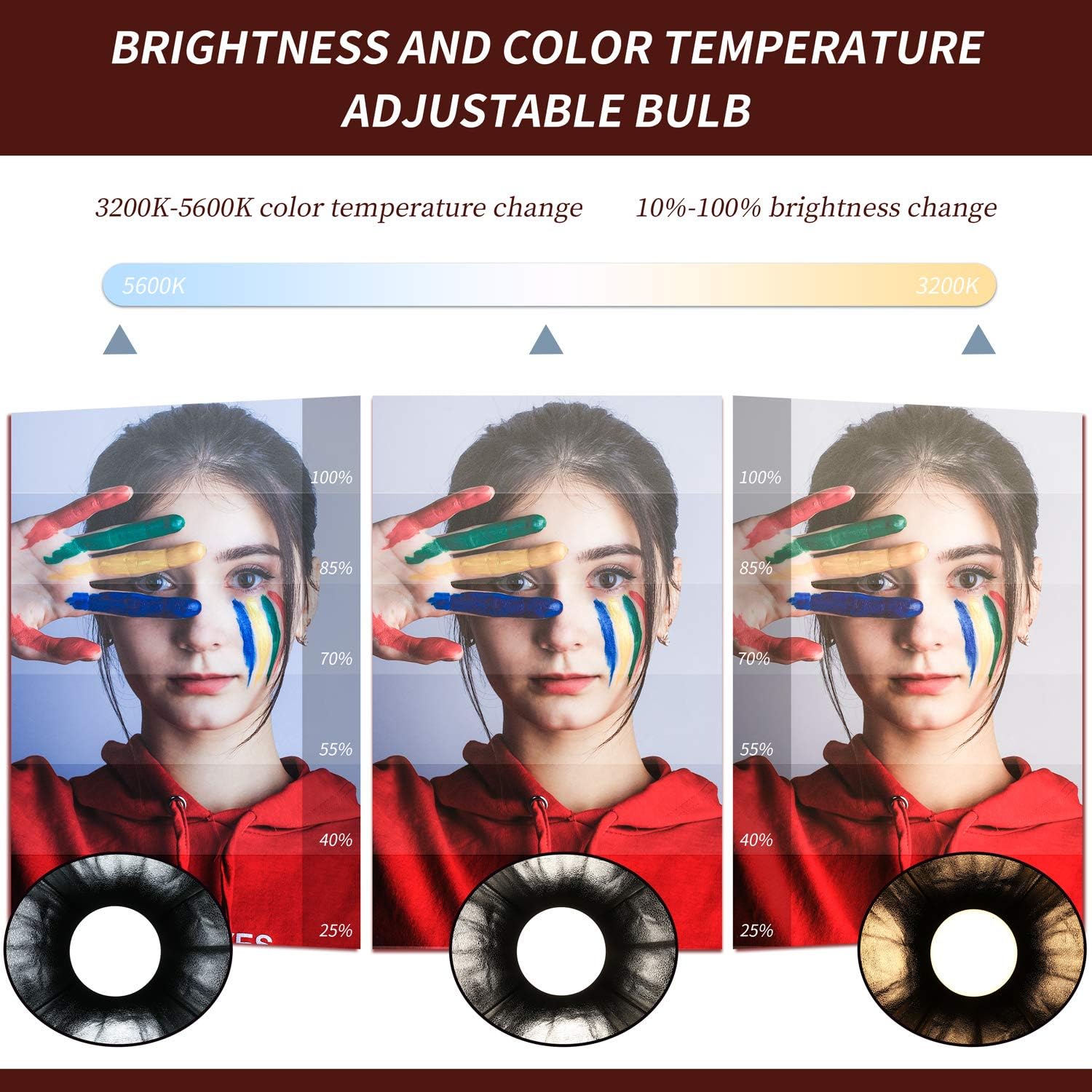 SH Softbox Lighting Kit 2 Set, Remote Control Continuous Lighting System with 3200K-5600K Adjustable Color Temperature LED Light Bulbs for Portraits, Photo, Produact Shooting, Photography Pack of 2