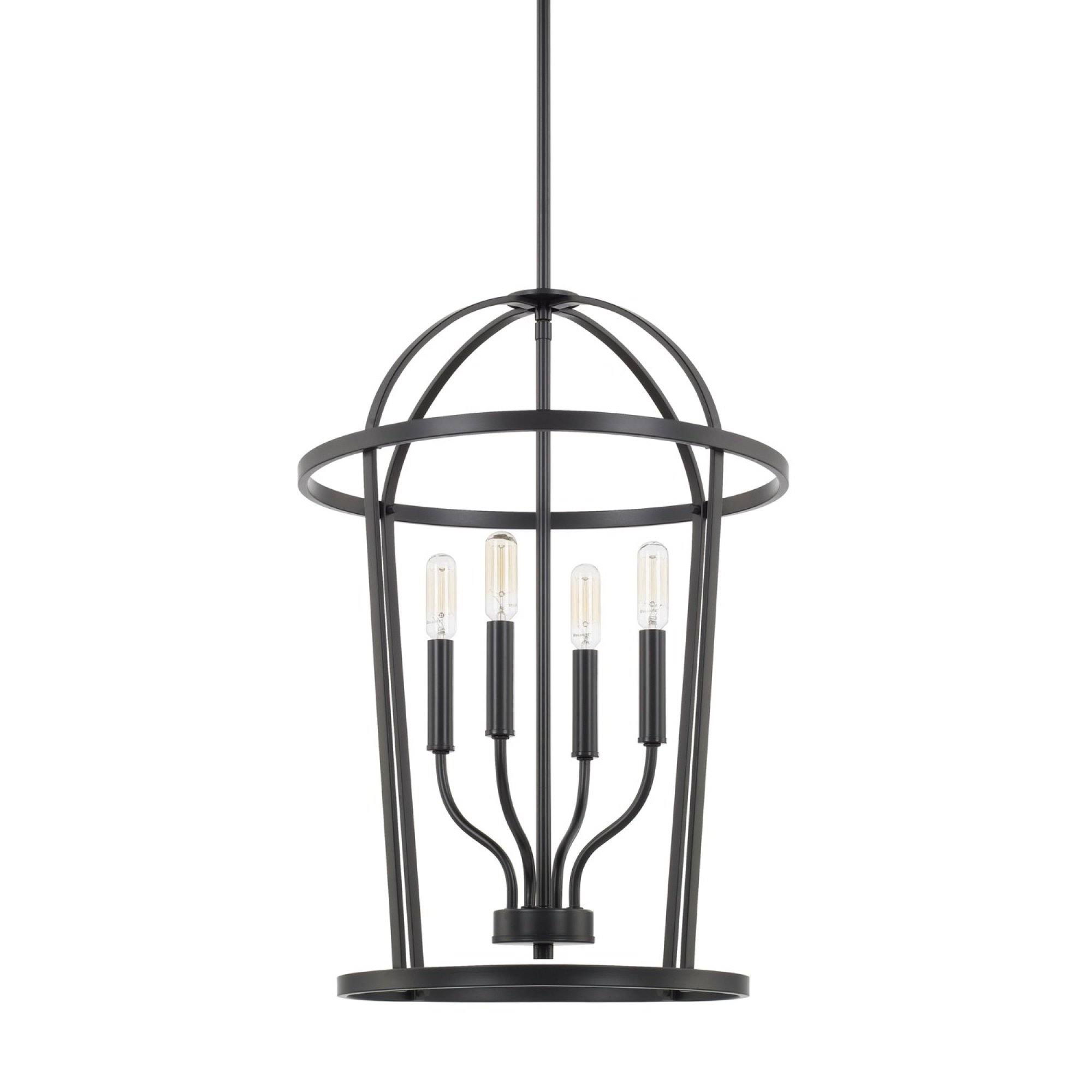 Capital Lighting 528541MB Greyson 4 Light Foyer, Matte Black