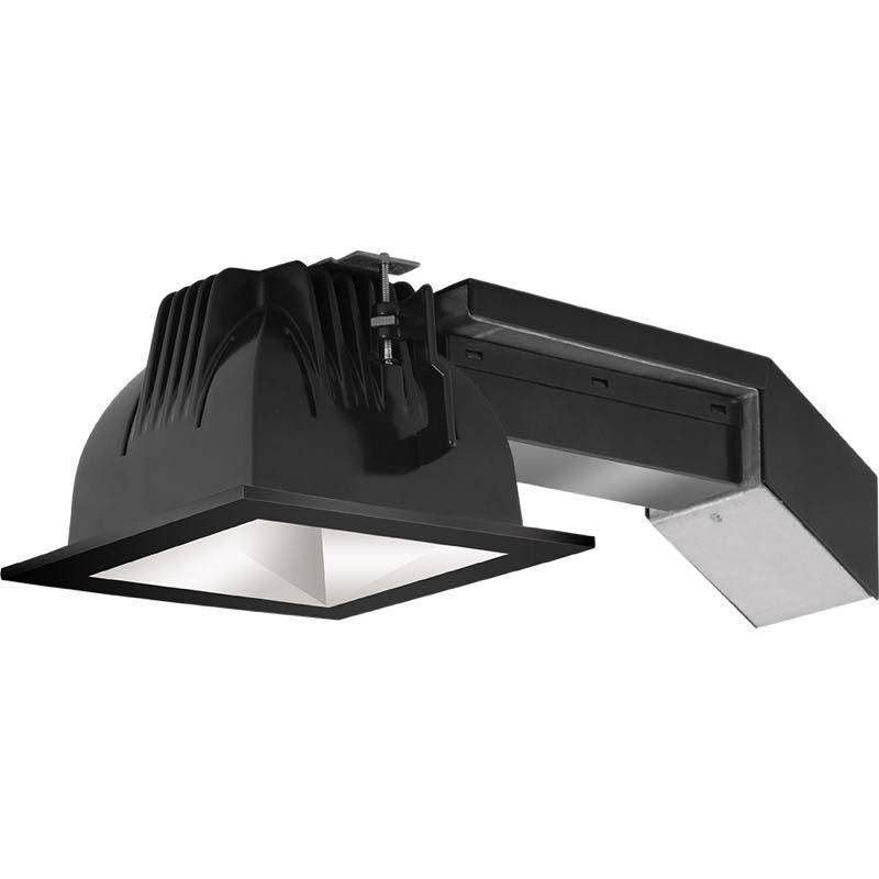 RAB REMODELER 4 inch Square 12W Dimmable 80 Degree 3000K 80 CRI Matte Cone Black Ring (RDLED4S12D-80Y-M-B)