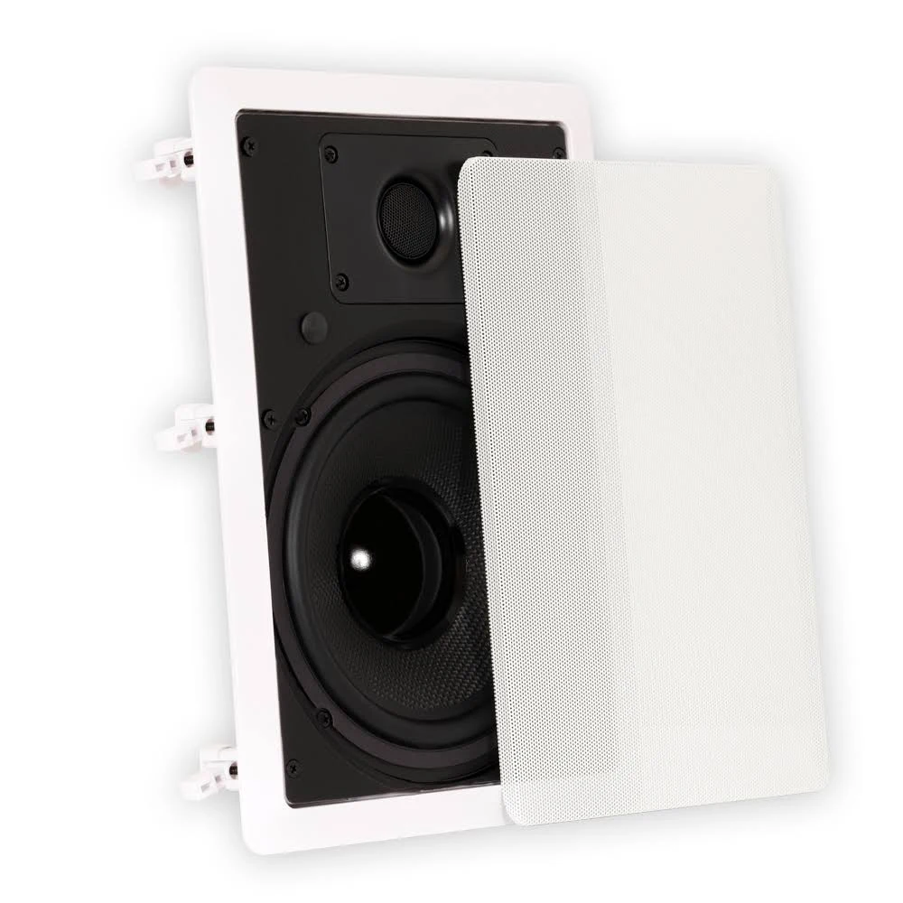 Theater Solutions Ts80w in Wall 8x22 Speakers Surround Sound Home Theater 7 Pair Pack