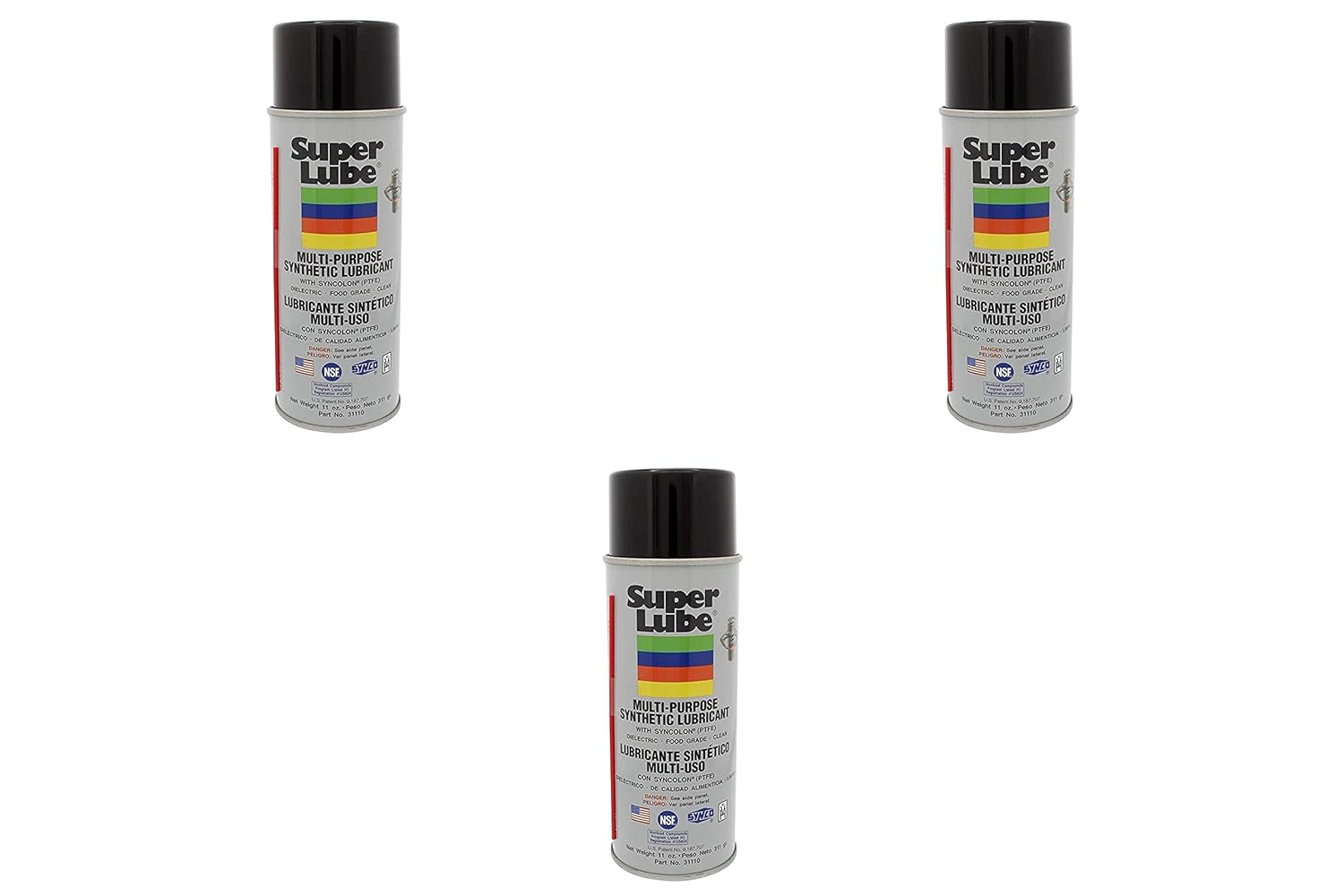 Super Lube 31110 Aerosols, Multi-Purpose, 11 oz (4 Pack (11 oz)) Pack of 2