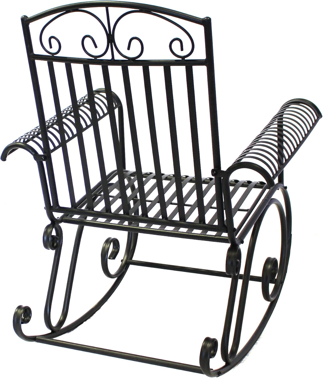Courtyard Casual 5161 French Quarter Collection Rocker, Black
