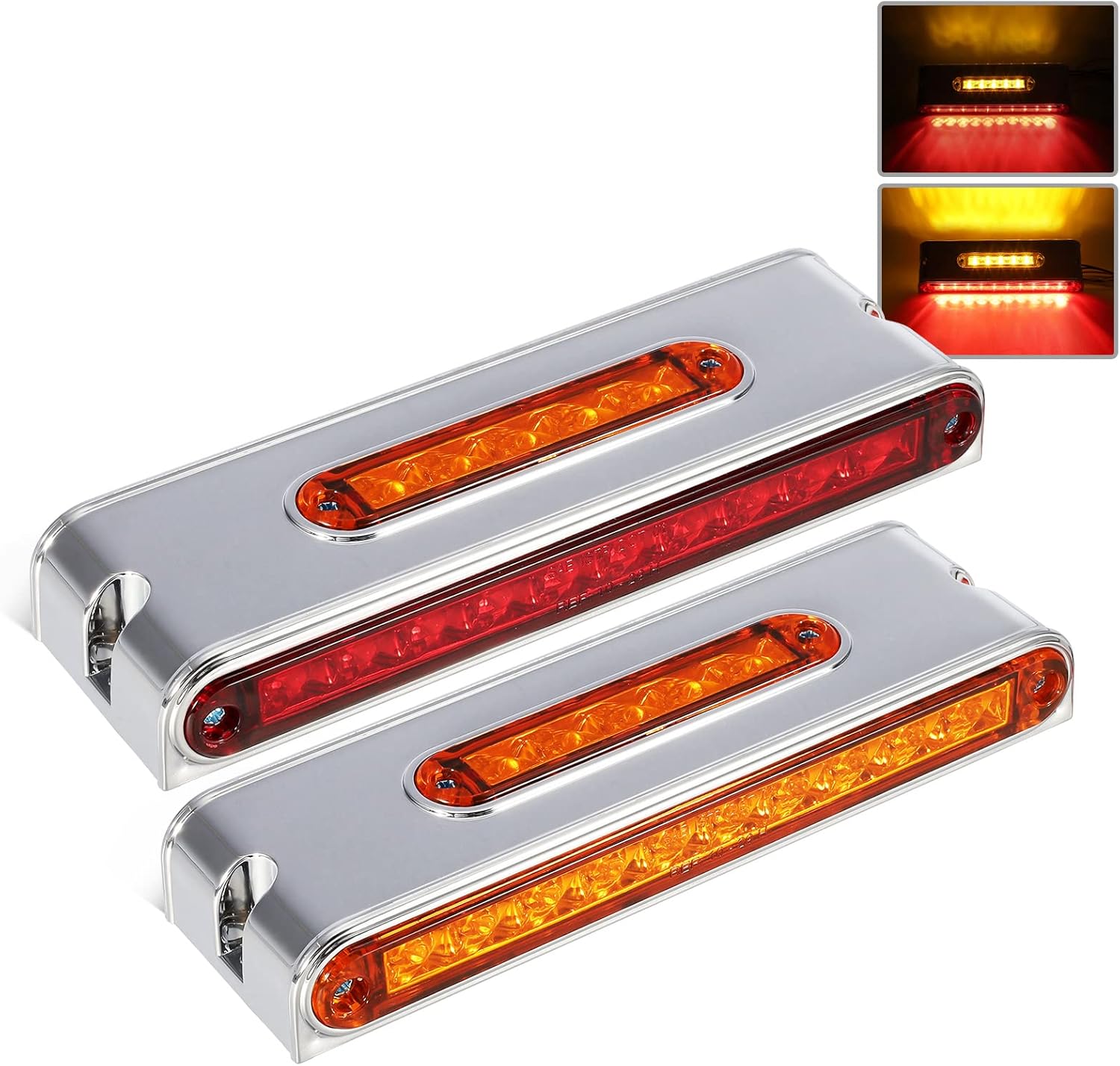 Partsam 2Pcs Chrome 6.5