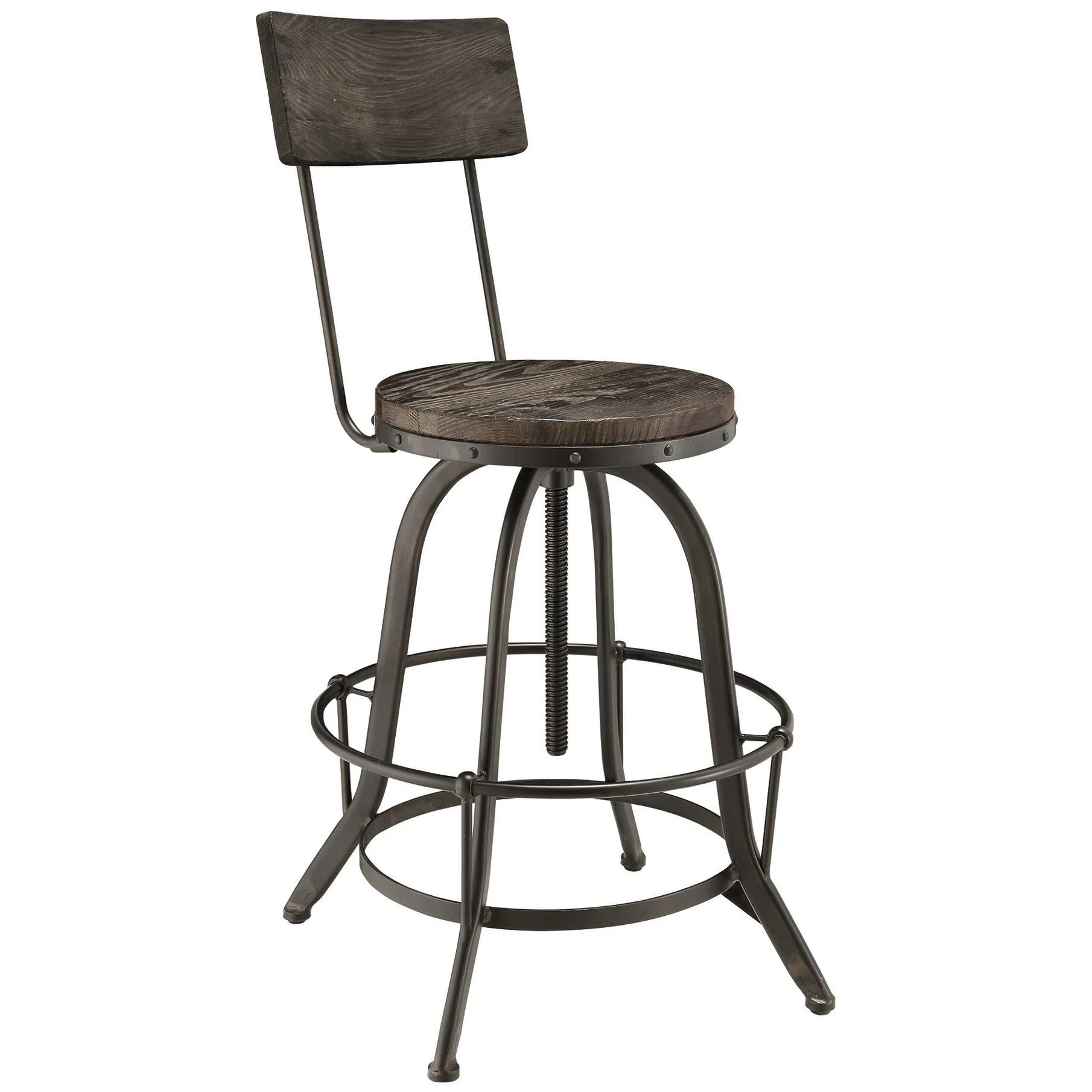 Modway Procure Bar Stool Set of 4 (Black)