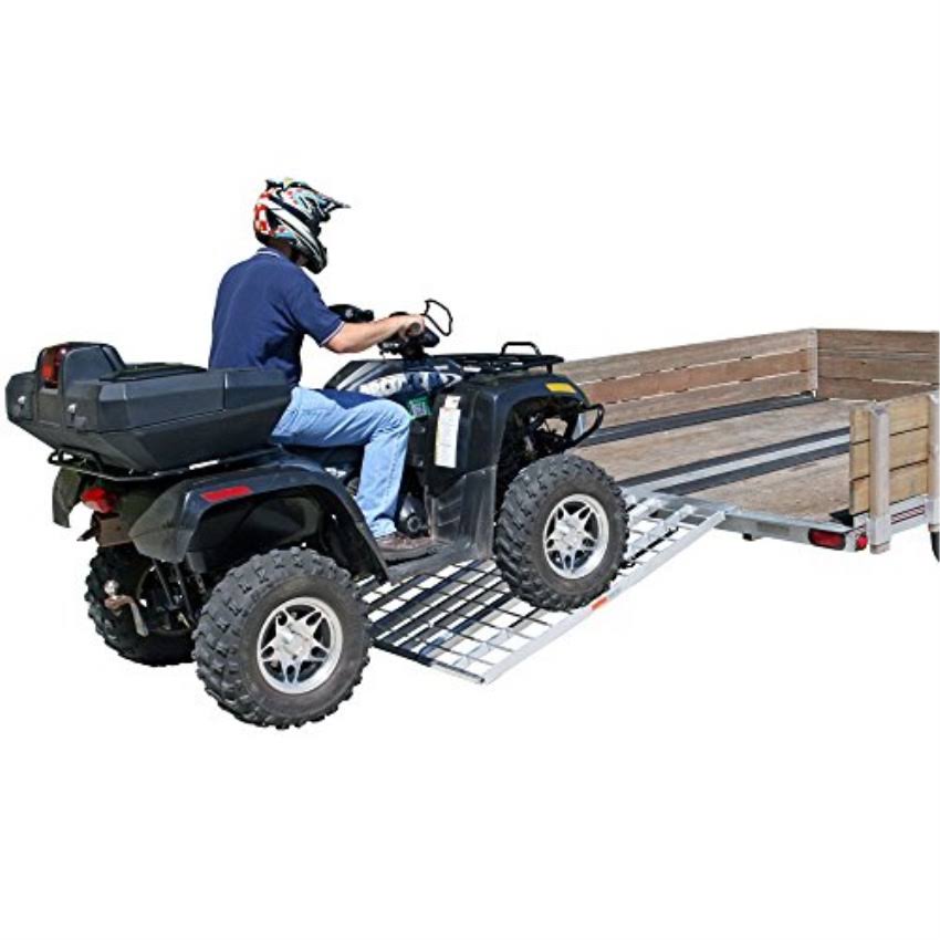 60x22 Triple Folding ATV, Motorcycle, Lawn Tractor Loading Ramps for Utility Trailers