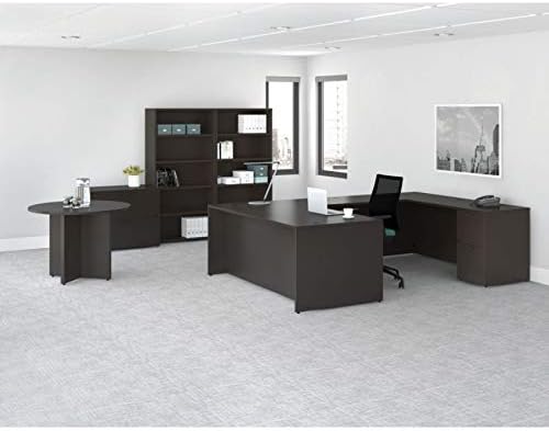 Lorell Prominence 2.0 Bookcase, Espresso Laminate Surface, Thermofused Melamine