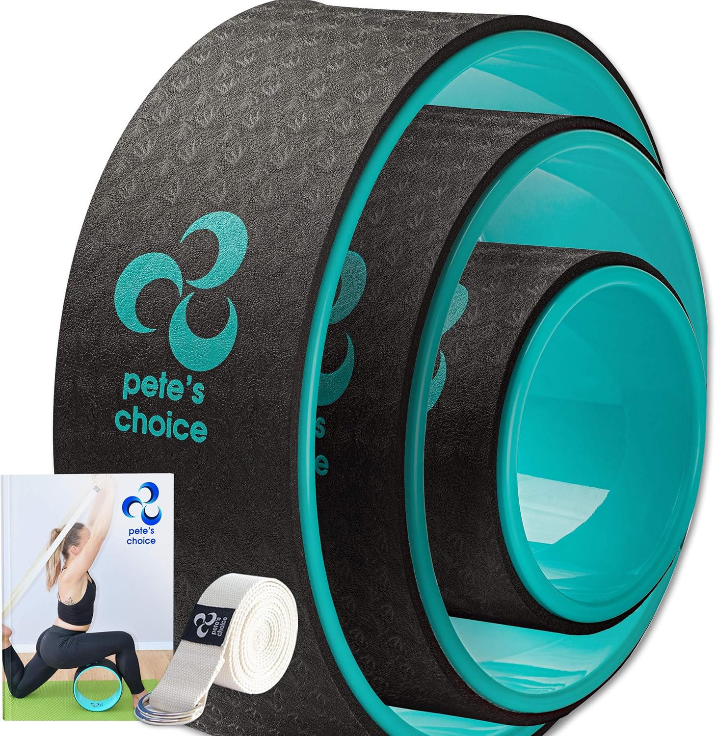 Yoga Wheel 3 Pack - Lose Weight, Get in Shape and Get Fit I 3 Pack Yoga Wheel Set I Home Yoga I Improve Posture Pack of 2