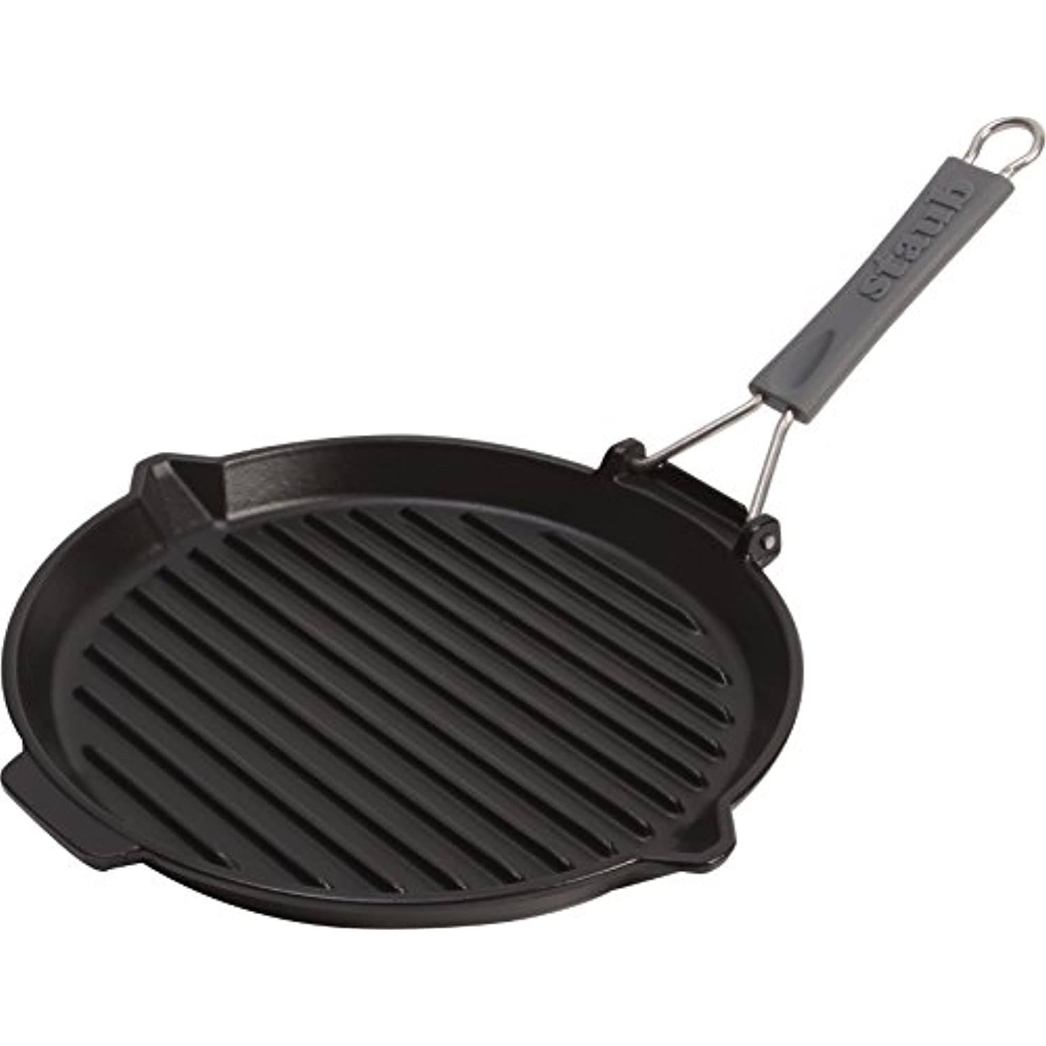 Staub Round Grill Pan Black