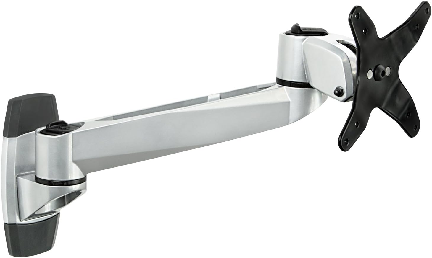 Mount-It! Monitor Wall Mount Arm | Premium Full Motion Computer Screen Wall Mounting Bracket | Universal VESA 75 and 100 mm Pattern Fits Up To 32 Inch Displays Pack of 2