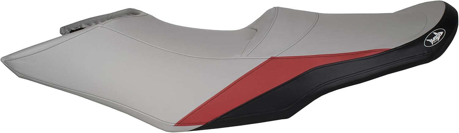 BlackTip Jetsports Premium Seat Cover for Sea-Doo GTI 130, GTS 130, Wake 155 (Gray/Red/Black)