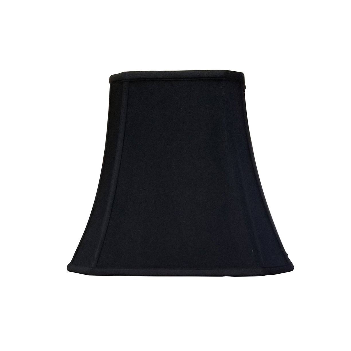 Royal Designs 18x22 Rectangle Cut Corner Lamp Shade Black