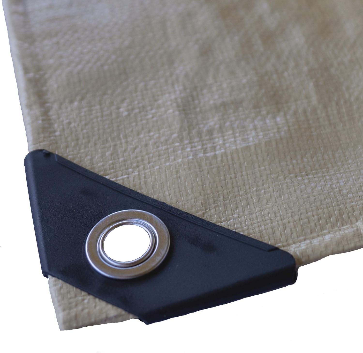 Protectera Heavy Duty Waterproof Tarp - 12 mil Thick - 16 feet by 20 feet - Neutral Tan Color Pack of 2