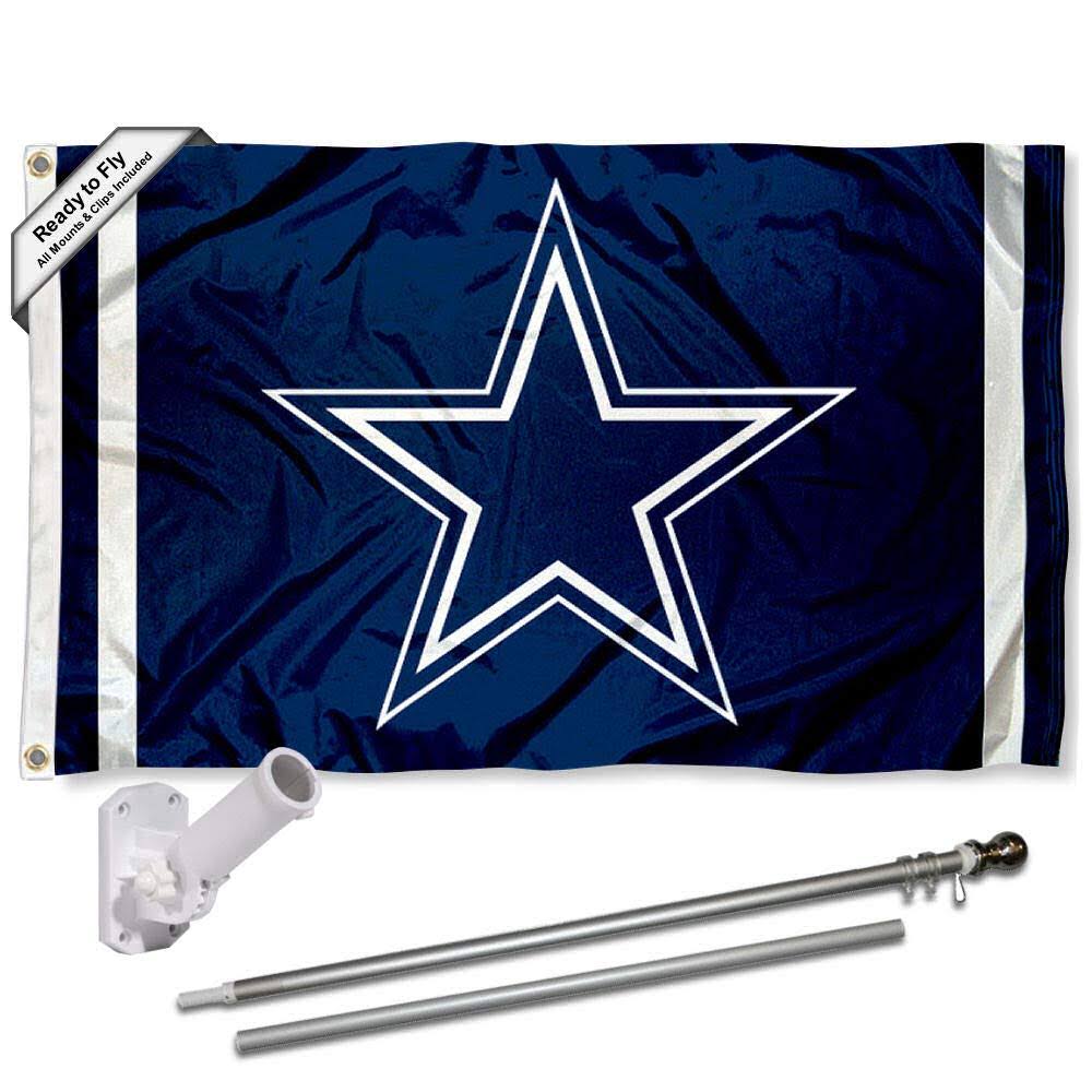 Dallas Cowboys Flag Pole and Bracket Kit