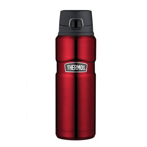 Thermos Red Thermos King S/Steel Vacuum Insulated Bottle w/ Flip Lid