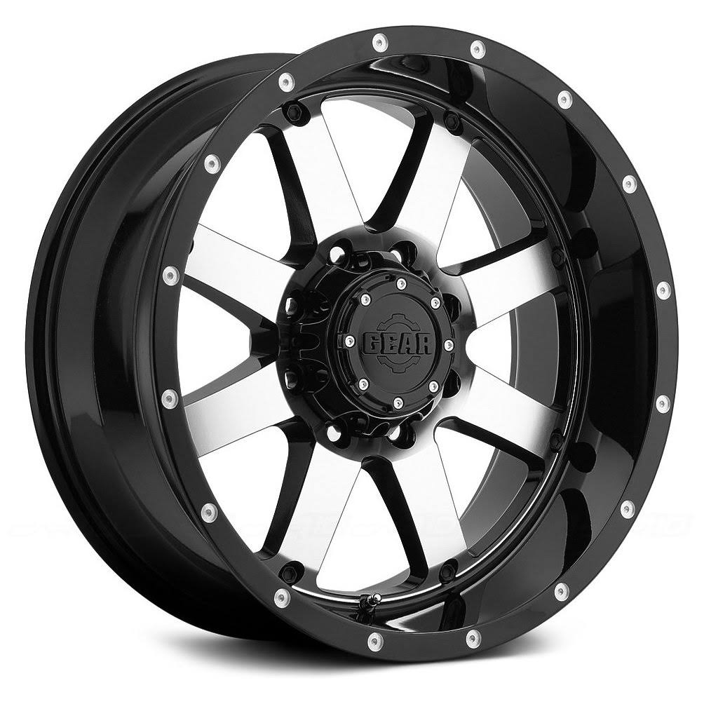 Gear Alloy 726M Big Block Machined Black 20x12 6x135 / 6x139.7 -44mm (726M-2126844)