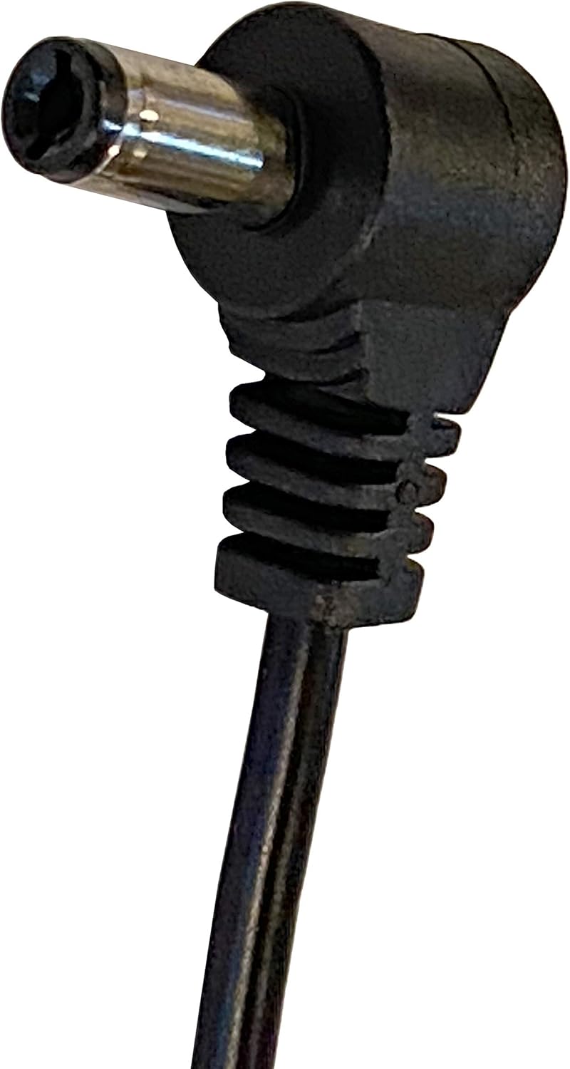 2 Pack of 1 Foot Right Angle DC Power 5.5mm x 2.1mm Patch Cables Wire Male to Male Patch Cables