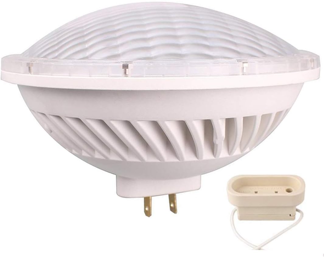 BAOMING Par56 LED Bulb Dimmable 28W Soft Warm White (2700~3000K) 120V GX16D Base, 120° Wide Flood Light , Replacement 300W MFL Par56 Halogen Light Pack of 2