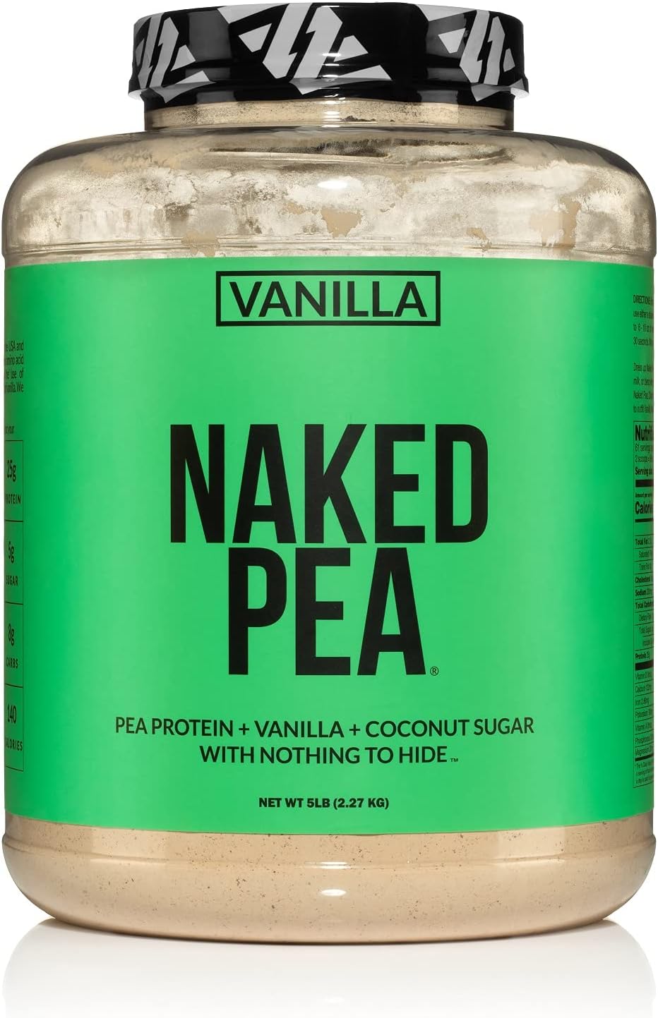 Naked Pea - Vanilla Pea Protein - Pea Protein Isolate from North American Farms - 5lb Bulk, Plant Based, Vegetarian & Vegan Protein. Easy to Digest, Non-GMO, Gluten Free, Lactose Free, Soy Free Pack of 2
