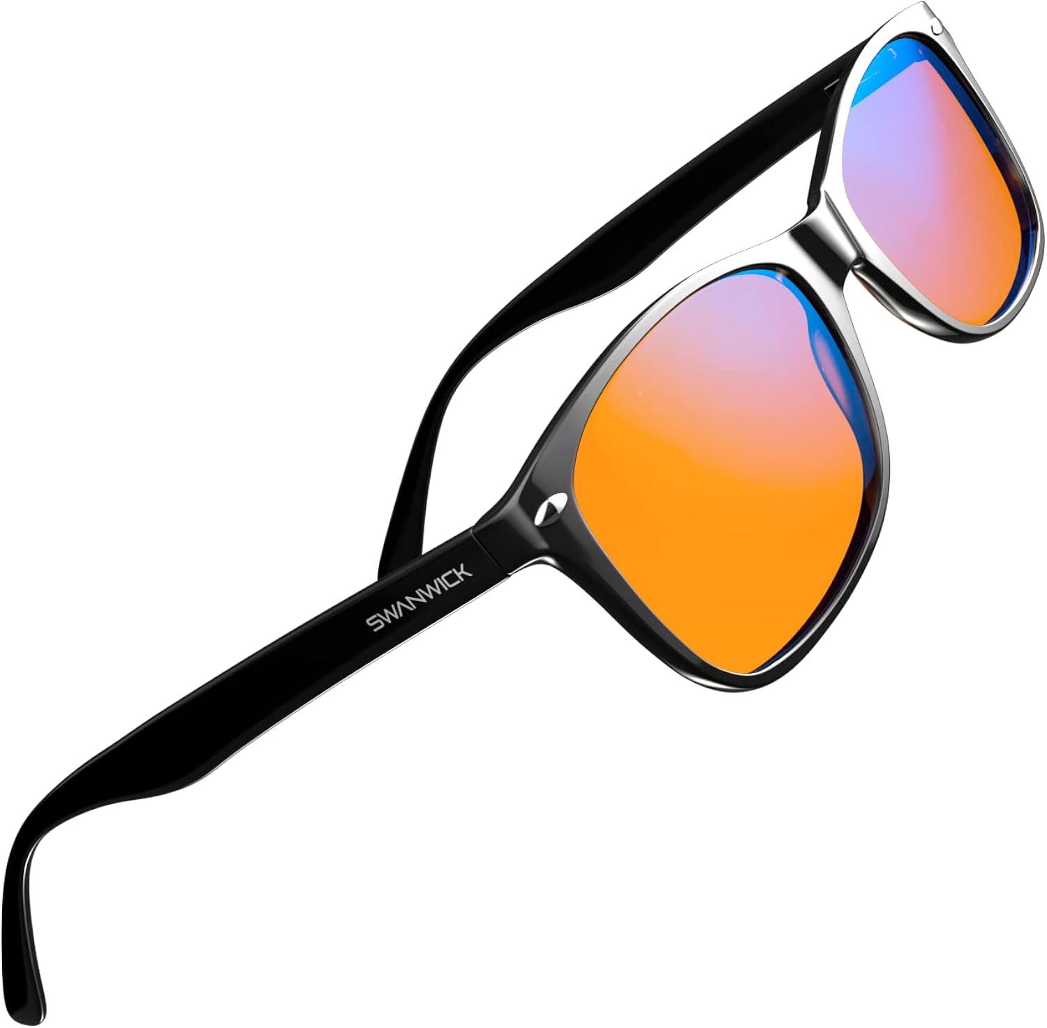 Swanwick Classic Night Swannies - Premium Blue Light Blocking Glasses for Gaming PC, Laptop, Smartphone Glare Pack of 2